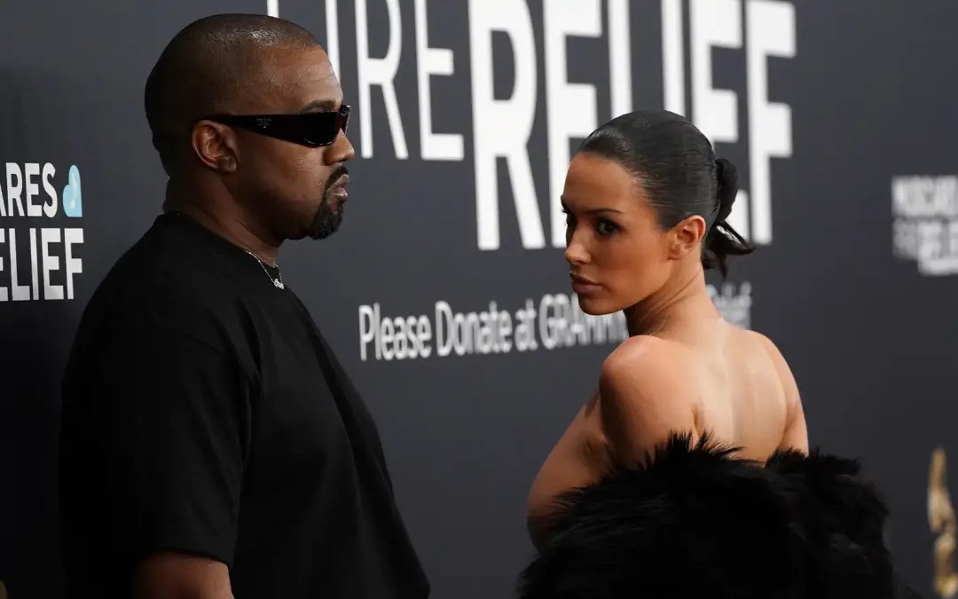 Kanye West e Bianca Censori ai Grammy