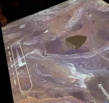Modello della caduta del meteorit